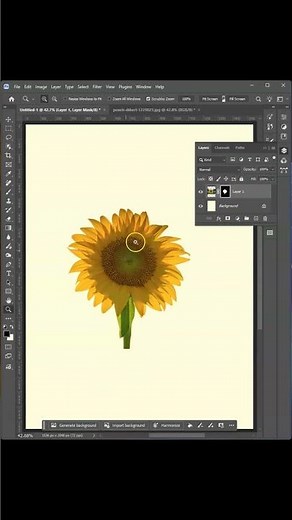 How to Rotate 2D Image into 3D rotation in Photoshop Beta #shorts