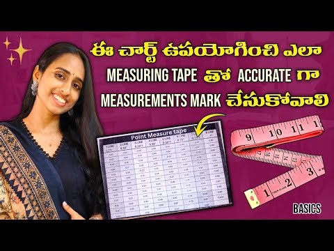 How to use point measure tape chart to mark exact measurings with measuring tape/ Basics