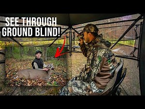 Can You Deer Hunt in The TideWe SEE THROUGH Ground Blind!?!