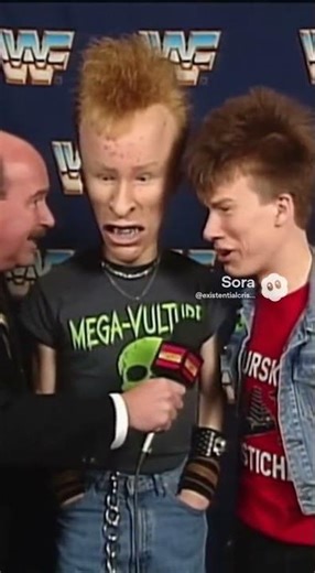 Beavis and Butthead get interviewed by Mean Gene!