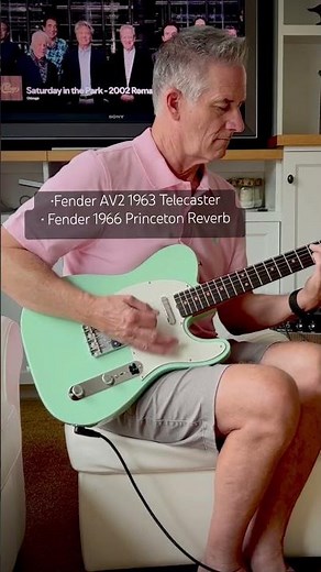 Trying out my new Fender American Vintage 2 1963 Telecaster in Surf Green!