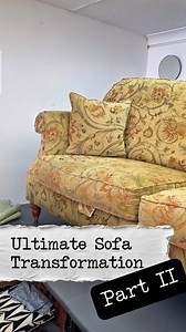 This is Part 2 of this SOFA MAKEOVER so if you haven’t seen part 1, check back on the previous reel! In this reel you see that incredible craftsmanship of Mantas from @thecambridgeupholsterer and the attention to detail from Carolina. These two are so talented and I’m blown away by the transformation they have both delivered. You all wanted to know the cost of this project so I’ve shared with you what it would have cost, I’m very lucky to have been gifted the fabric by @linwood_fabric as part of