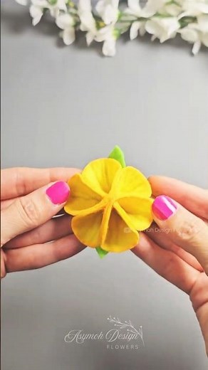 This Simple Felt Flower Technique Blew My Mind #DIY #Shorts #Crafts