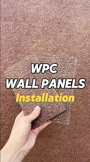 Outdoor Metallic WPC Wall Panel Installation | Heavy-Duty Exterior Guide #wpcwallpanel