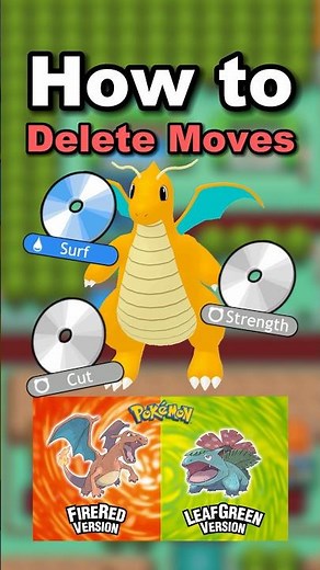 How to Delete Moves Pokemon FireRed LeafGreen Move Deleter #pokemon
