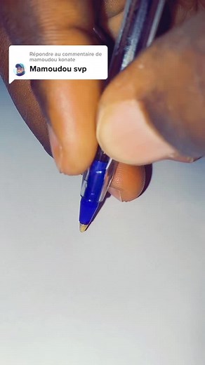 Captivating Line Art Drawing Process with Blue Pen