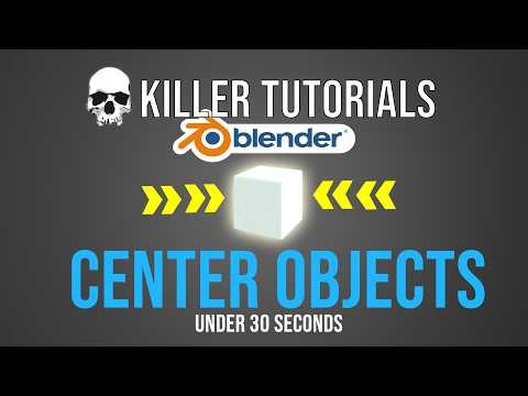 How to Center Objects on the Screen in Blender