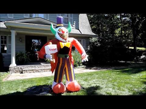Morbid Airblown Halloween Inflatable - Free Candy Clown - 8 Ft Tall