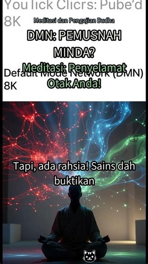50. 😱 Otak Anda Ada "Default Mode Network" Jahat? Meditasi Hentikannya! 🧘🧠 #DMN #meditasi #otak