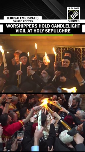 WATCH: Holy Saturday candlelit vigils held at Church of the Holy Sepulchre in Jerusalem