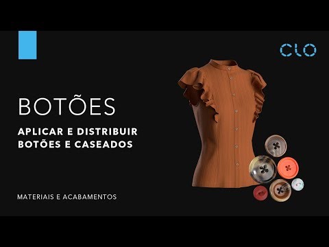 Tutorial CLO 3D: Como Aplicar Botões