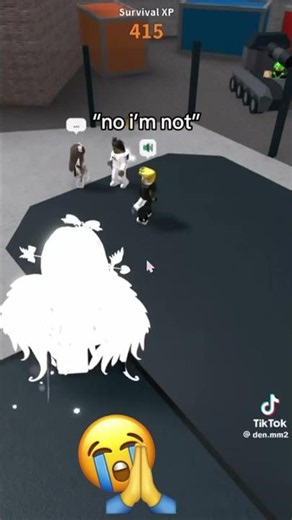 “No i’m not” 🙏 😭 #roblox #mm2 #fyp #funny #sad #murdermystery2 #robloxedit #tiktok #shorts #fup