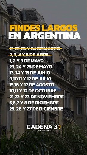 📅 LOS FINES DE SEMANA LARGOS QUE QUEDAN EN EL AÑO 🌟