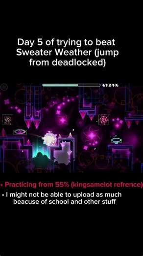 Day 5 of trying to beat Sweater Weather #gd #geometrydash
