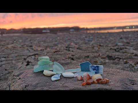 BEACHCOMBING at BERWICK-UPON-TWEED | Sunset, SEA GLASS & Other Awesome Finds!
