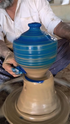 Colorful clay piggy bank 😱#pottery #viral #short #clay #viralvideo #shortvideo #clayart #makingvideo