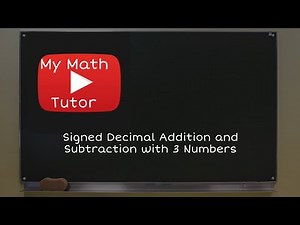 Signed Decimal Addition and Subtraction with 3 Numbers