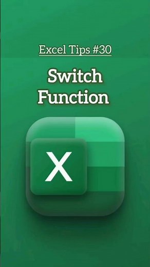 SWITCH Function in Excel |