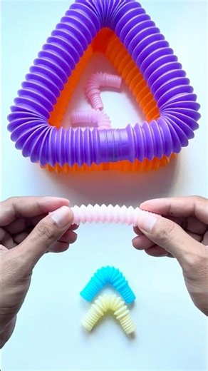 Oddly Satisfying Pop Tube 🎉 – Creative DIY ASMR Crunch Sounds #satisfying #asmr
