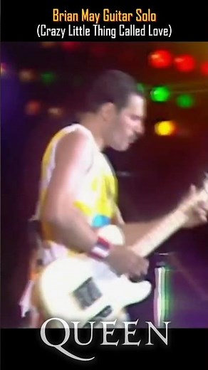 Brian May Guitar Solo (Crazy Little Thing Called Love) #brianmay #queen #guitarist #classicrock