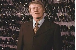 1970s: Actor Chuck Connors appears in a television commercial about stolen guns for the Bureau of Alcohol, Tobacco and Firearms, in 1971.