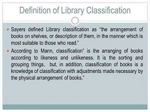 lIBRARY CLASSIFICATION--MEANING, NEED AND PURPOSE OF LIBRARY CLASSIFICATION