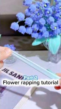 Easy DIY pipe cleaner lily of the valley wrapping flower bouquet tutorial #diy #flowers #gift #craft