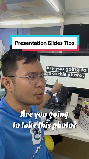Wish to learn the most underrated tips that can improve your presentation slides? Ask yourself this question: Are you going to take this photo? Practically, will your viewers grab their phone and snap that slide? If the answer is no, then you need to improve. Sometimes, you may be better off removing the slide if it doesn't prompt people to take action and snap it. Of course, this applies more to certain kinds of presentation slides like educational, knowledge sharing, insights, keynote, etc. Yo