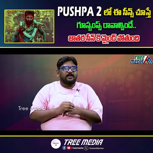 61K views · 540 reactions | pushpa 2 లో ఈ సీన్స్ చూస్తే గూస్బంప్స్ | Pushpa 2 Review By Dasari Vignan | Allu Arjun | Tree Media Part 2 | Tree Media | Facebook