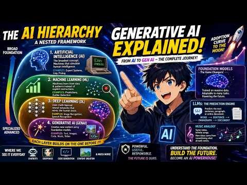 AI vs Machine Learning vs Deep Learning vs Generative AI Explained Simply! 🤖🚀