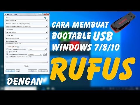 CARA MEMBUAT BOOTABLE USB WINDOWS 7,8,10 DENGAN RUFUS FORMAT EUFI GPT ATAU MBR