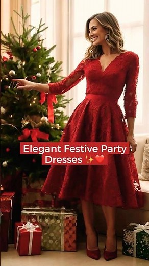 Elegant Festive Party Dresses #PartyDressIdeas
