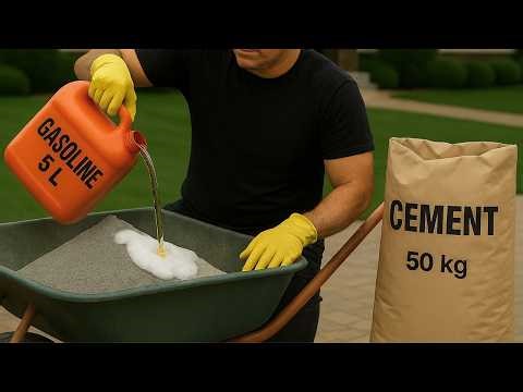 Mix CEMENT with GASOLINE and see the most incredible FORMULA of all time!