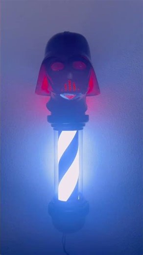 Custom barber pole 💈 that I made #barber #barbershop #barberpole #barberlove #barberlife