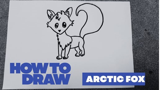 How to Draw an Artic Fox
