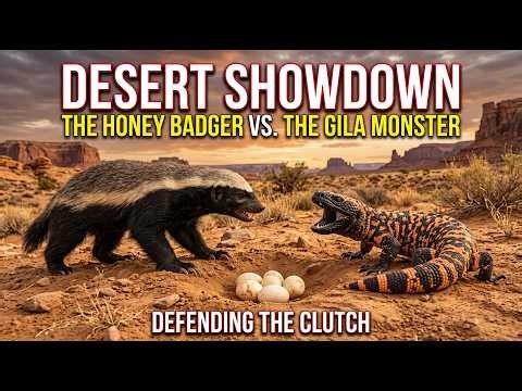 Honey Badger vs Gila Monster | Brutal Desert Survival Battle