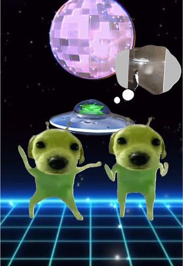 Cute Alien Dog Abduction Comedy on TikTok