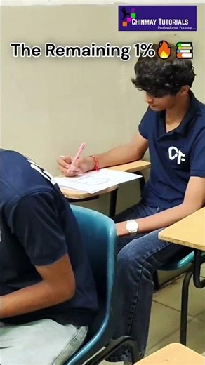 Be the 1% who studies when the world is distracted 🎯 #studymotivation #motion #chinmaytutorials