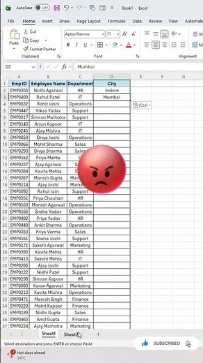 Avoid Data Entry Mistakes in MS Excel🔥 #excel #exceltips #exceltricks