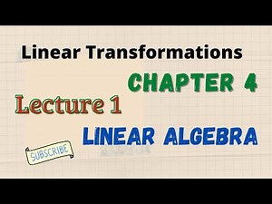#LinearAlgebra 1) Introduction to Linear Transformations (Lecture-1) || 6th Semester || Mathopedia