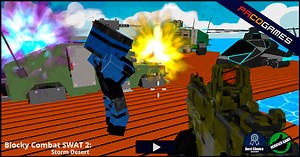 Blocky Combat Swat 2: Storm Desert | Play the Game for Free on PacoGames