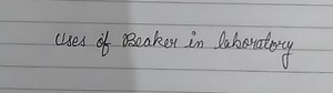 Uses of Beaker in laboratory... | Filo