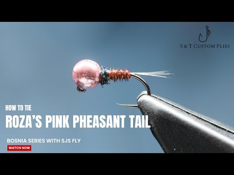 How To Tie Roza's Pink Pheasant Tail. A Must Have Euro Style Nymph For Grayling and Trout