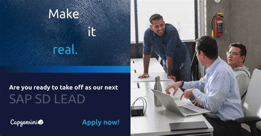 Your next big opportunity starts now. At Capgemini, we empower talent to shape the future and achieve extraordinary results. Whether your passion is technology, strategy, or creating innovative solutions, there’s a place for you here. Take the next step toward a career that truly makes an impact. SAP MM CONSULTANT: https://ow.ly/kXqu50XAaA4 SAP PP/QM Consultant: https://ow.ly/QGtZ50XAaA5 SAP SD Lead Consultant: https://ow.ly/t6VT50XAaA6 Sr. Net Software Engineer: https://ow.ly/b8Eu50XAaAc Apply 