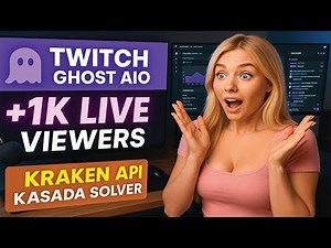 Ghost AIO Tool | Twitch Account Generator + 1k Live View Bot (Kraken Captcha Setup)