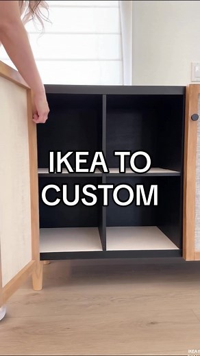 Transforming IKEA Cube Storage into Modern Credenza