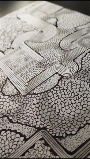 Line Art Drawing | Doodle Art 🖊️✨ #shorts #art