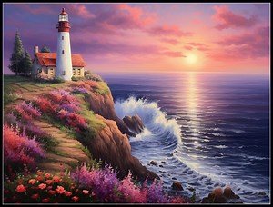 Cozy Cove Lighthouse 5 - Counted Cross Stitch Patterns Printable Chart PDF Format Needlework Embroidery Crafts DIY DMC Color - Color Symbols - Etsy Canada