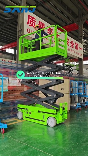 Electric Wheel Scissor Lifts In Stock #scissorlift #aerialworkplatform