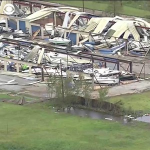 35K views · 400 reactions | Members of the Louisiana National Guard are working to clear debris in Lake Charles Thursday in the aftermath of Hurricane Laura, which battered coastal regions of Louisiana and neighboring Texas; at least three were killed in Louisiana, officials say. https://cbsn.ws/3gDPkCu | CBS News | Facebook